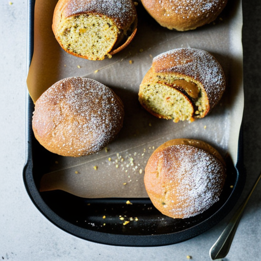 Bio-Kastanien-Hirse-Mandel-Brötchen