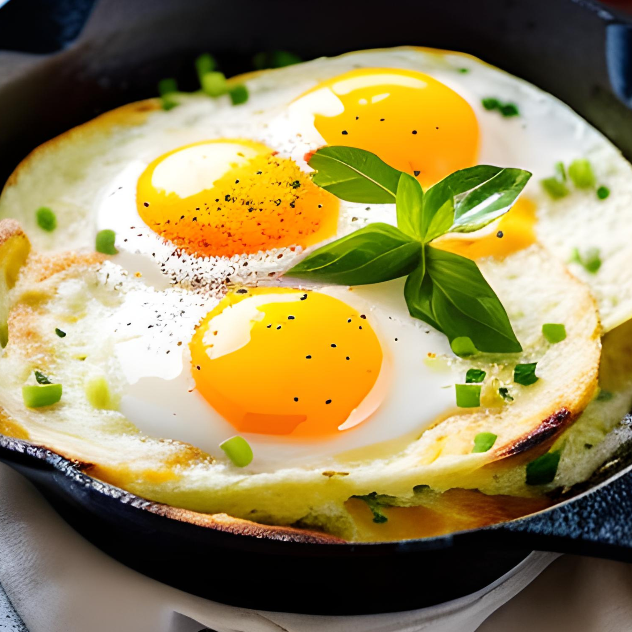 Beginnen Sie den Morgen mit einem Schnittlauch-Kokos-Ei