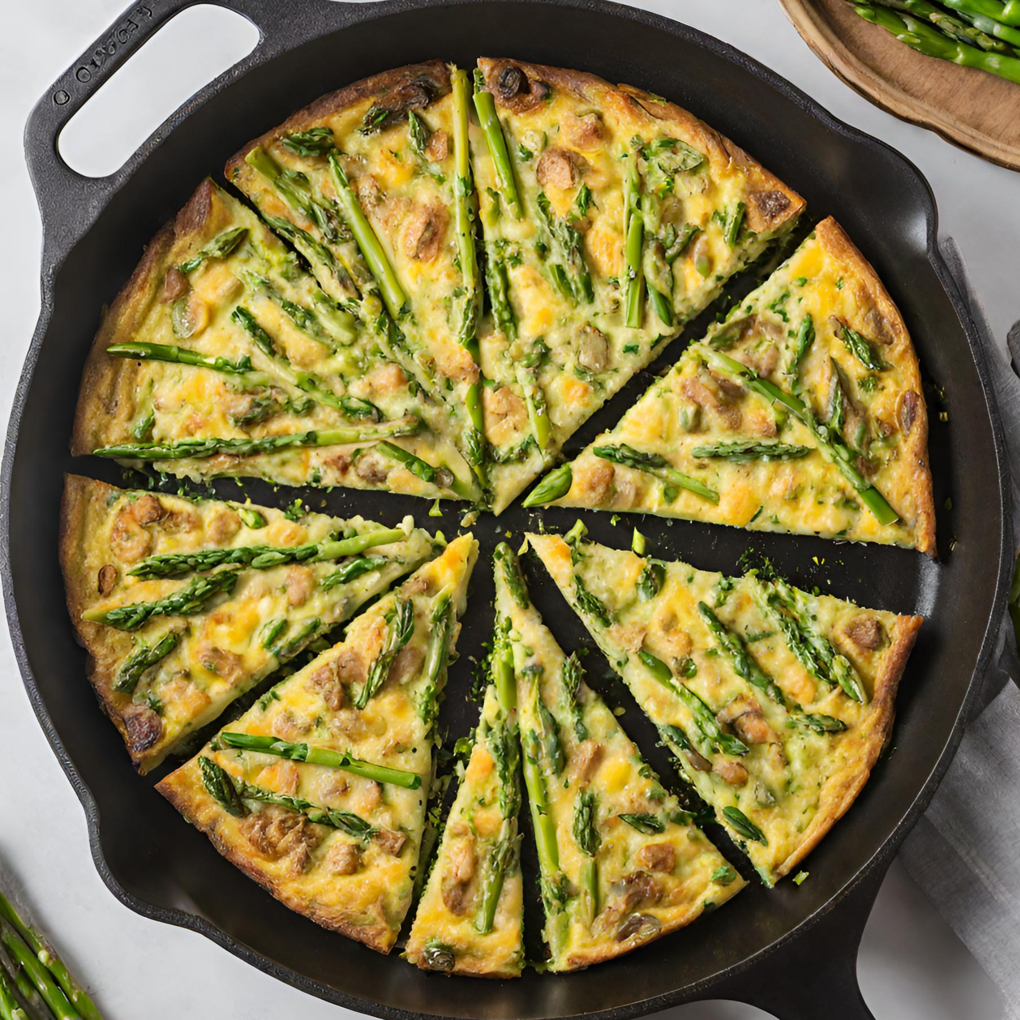 Spargel-Schnittlauch-Frittata