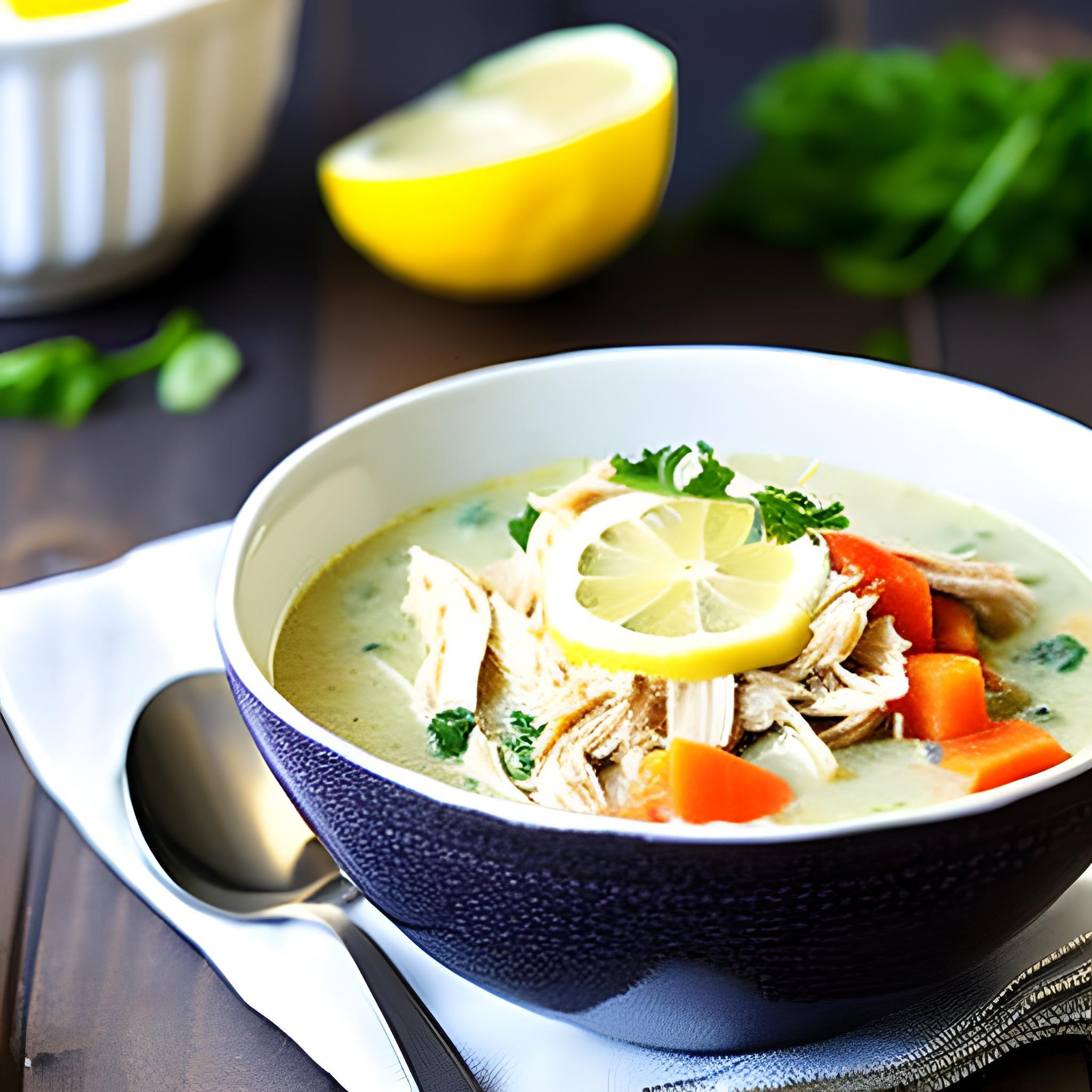 Cremig-Fruchtige Hühnersuppe mit Gemüse und Pilzen