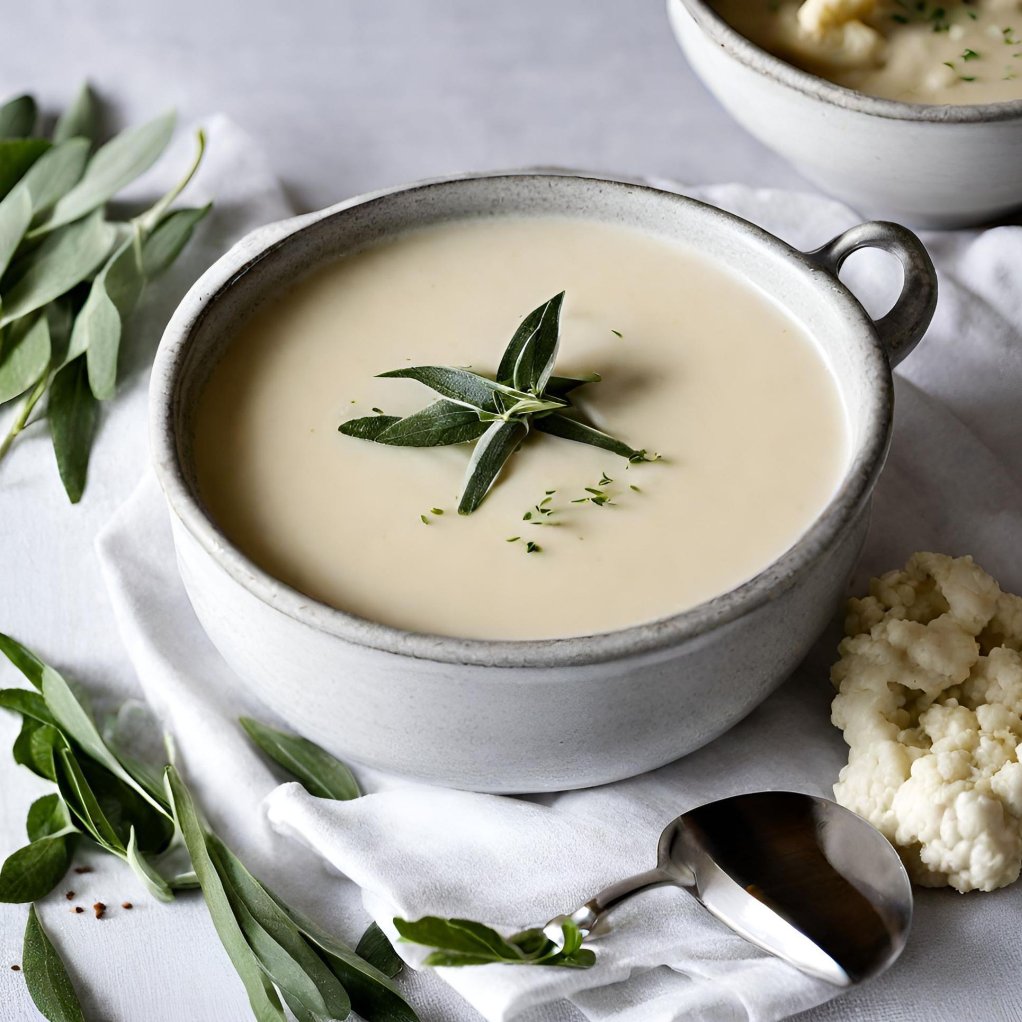 Cremige Blumenkohl-Suppe