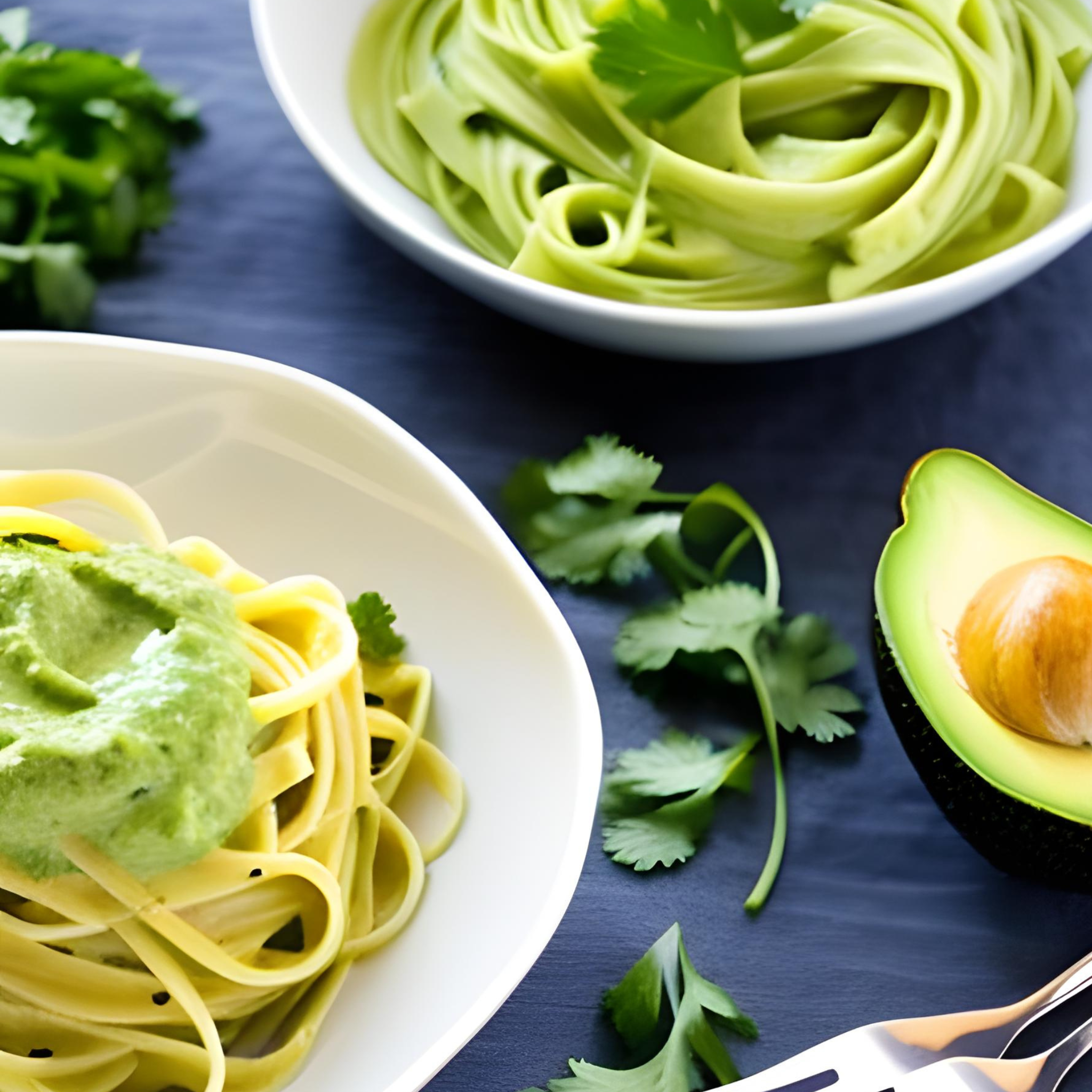 Erfrischende Avocado-Limetten-Cassava-Pasta-Köstlichkeit