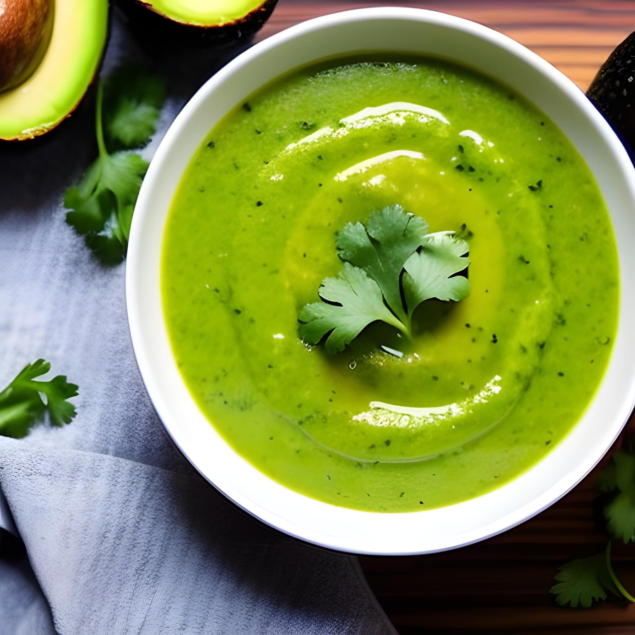 Erfrischende Grüne Köstlichkeitssuppe