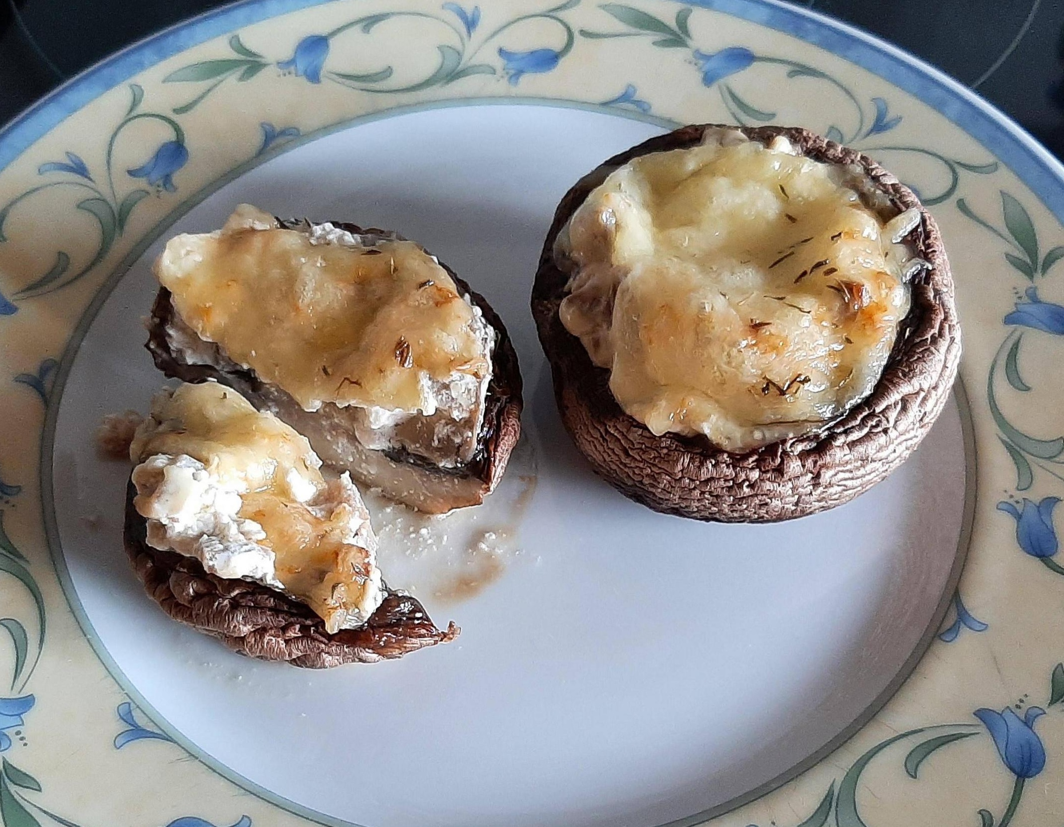 Gebackene Gefüllte Champignons