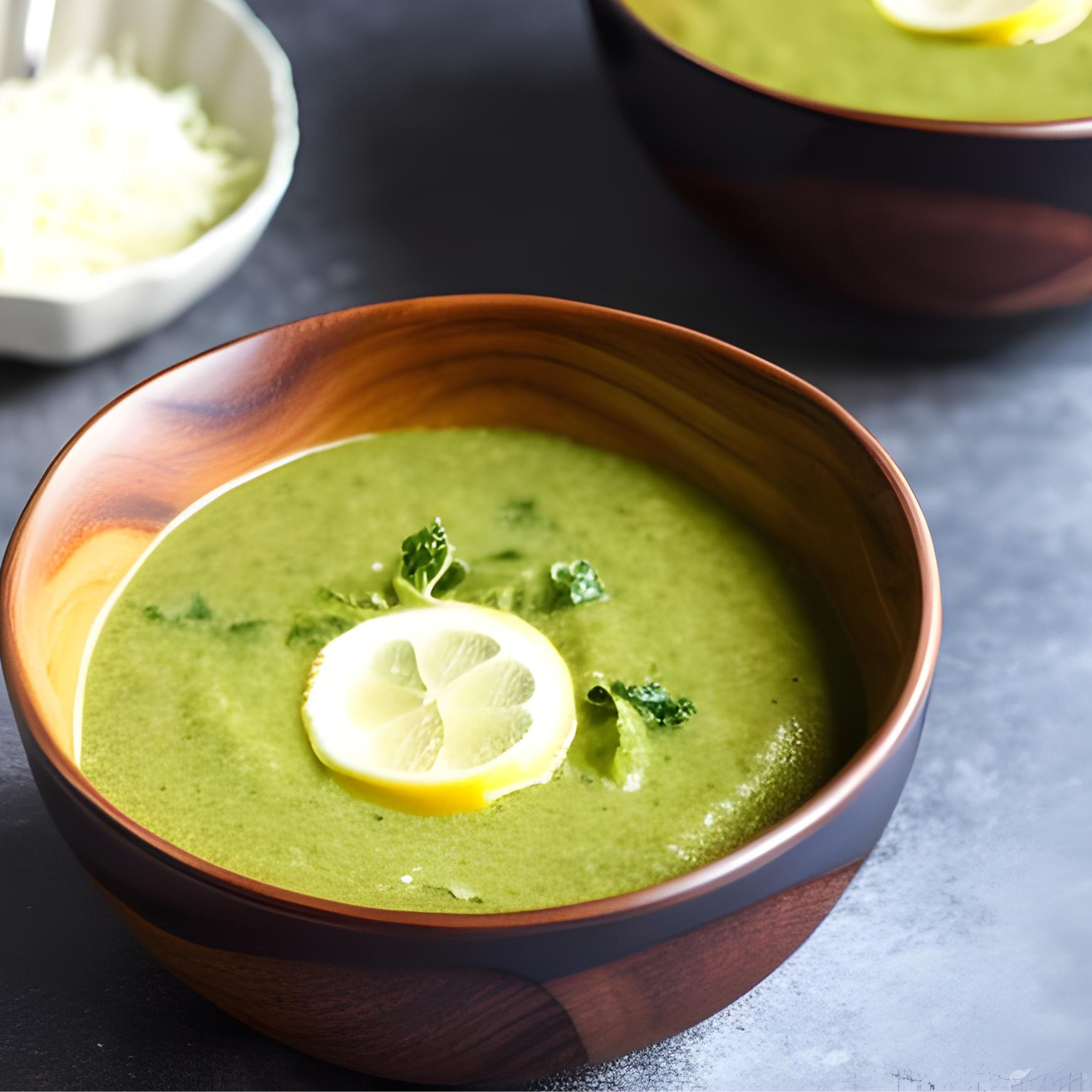 Herzhafte grüne Detox-Suppe mit selbstgekochter lektinfreier Gemüsebrühe