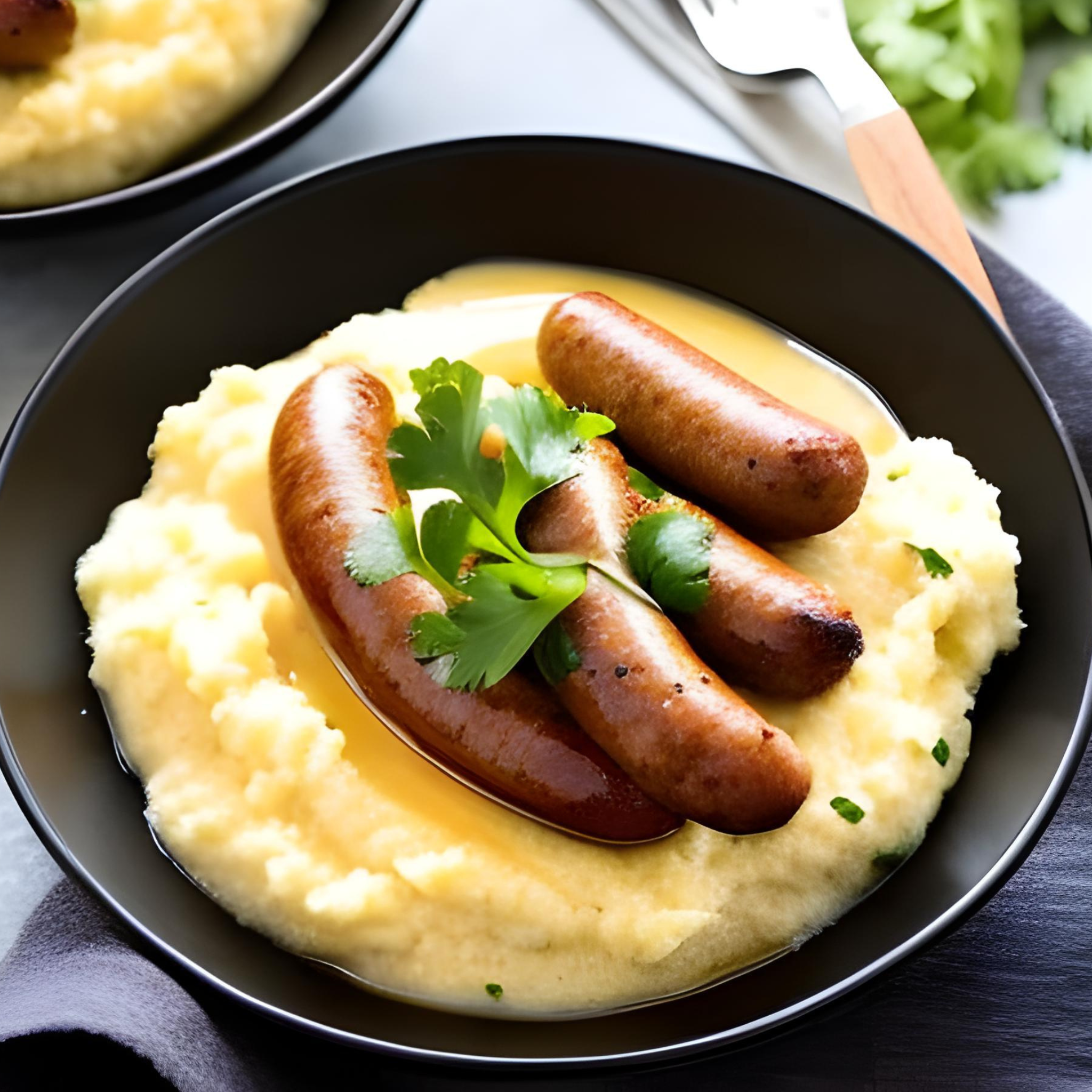 Wurst- und Blumenkohlgemisch