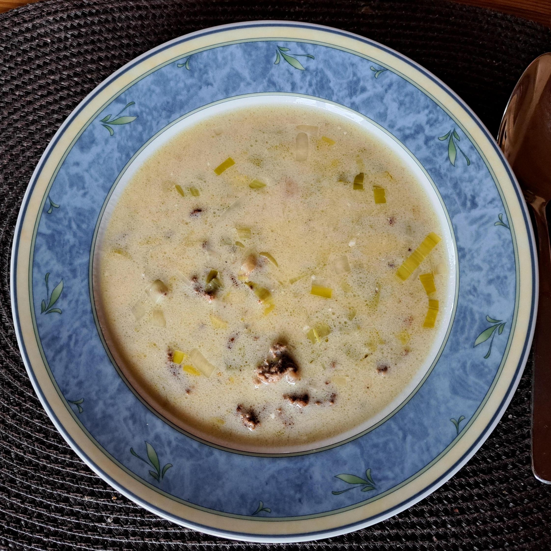 Käse-Lauch-Suppe