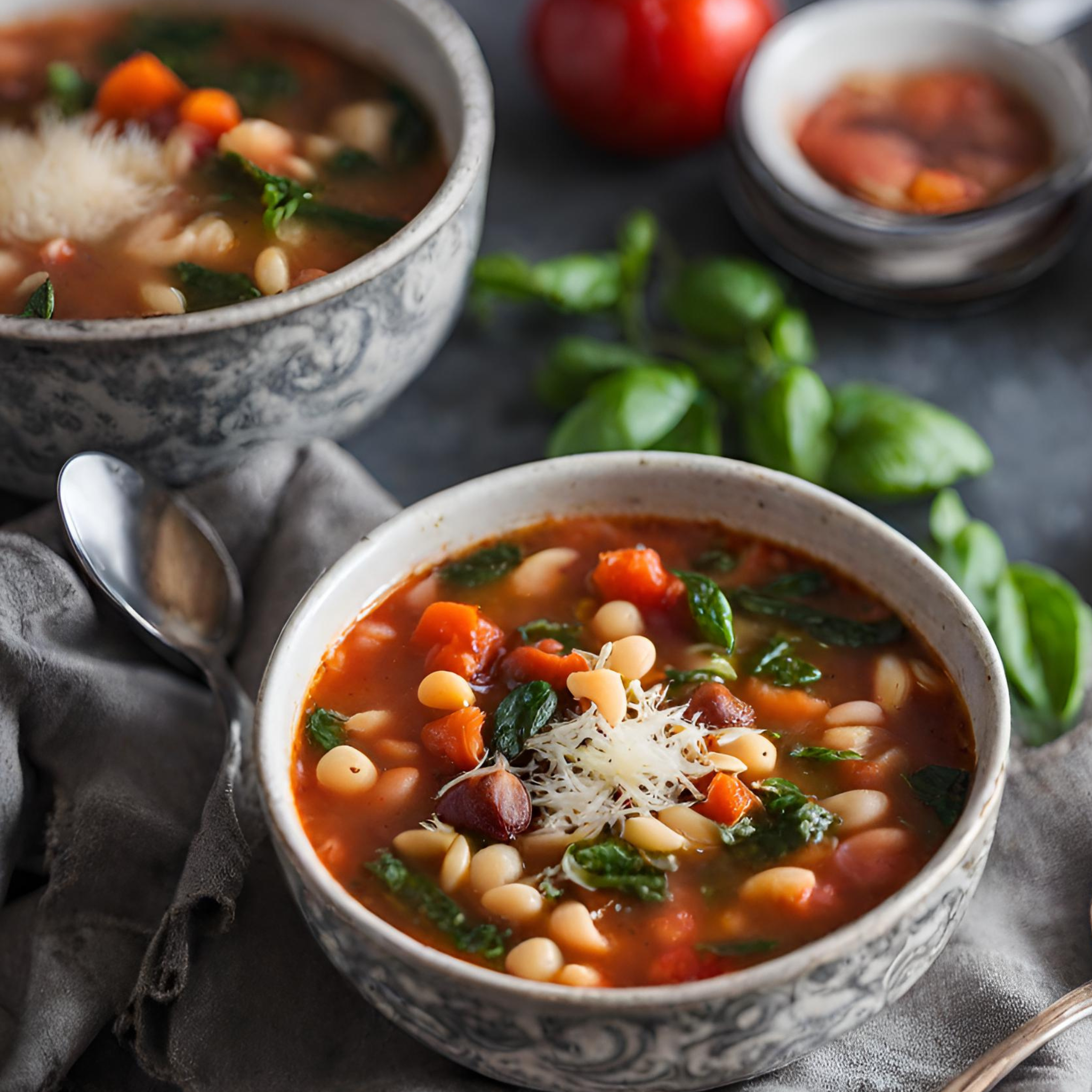 Herzhafter Garten-Minestrone