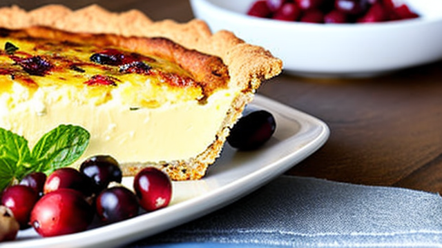 Cranberry-Coconut Crust Quiche