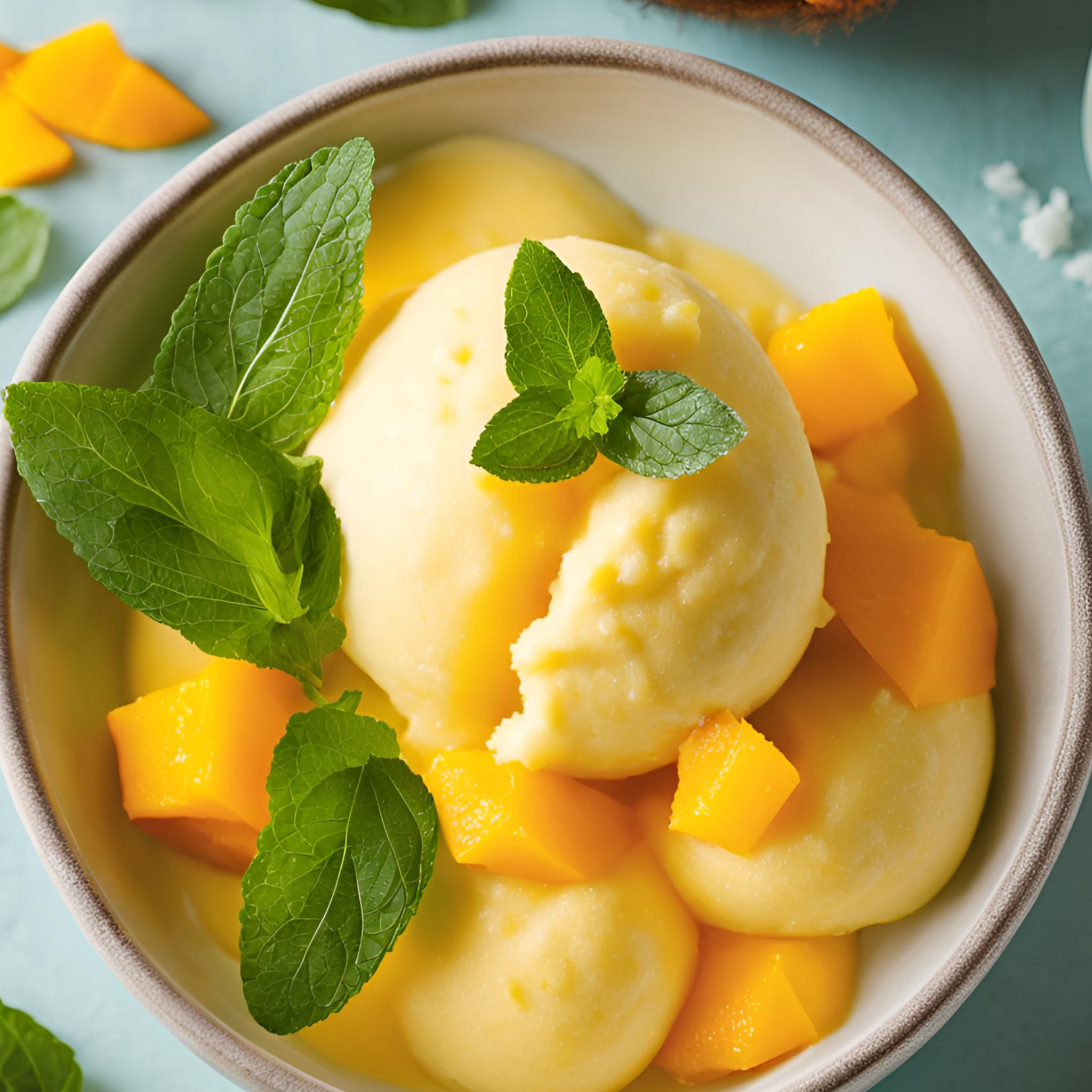 Mango-Kokos-Sorbet