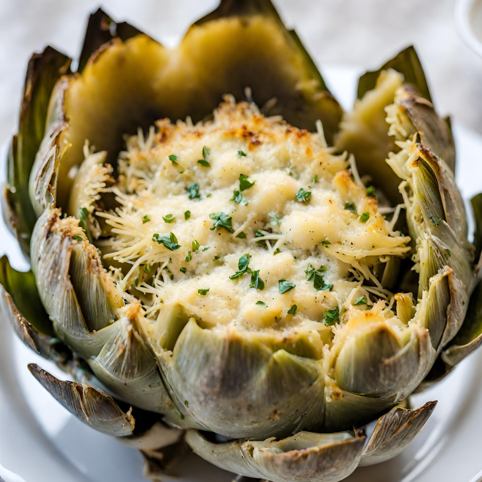 Parmesan-Knoblauch-Artischocken-Genuss