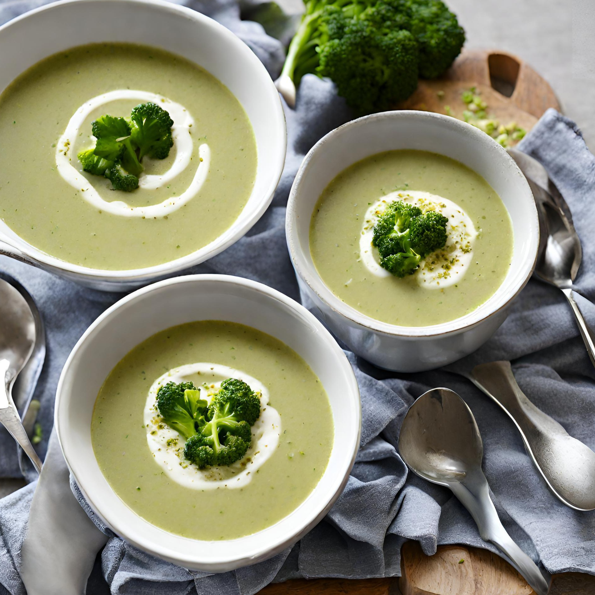 Cremige Brokkoli-Lauch-Suppe