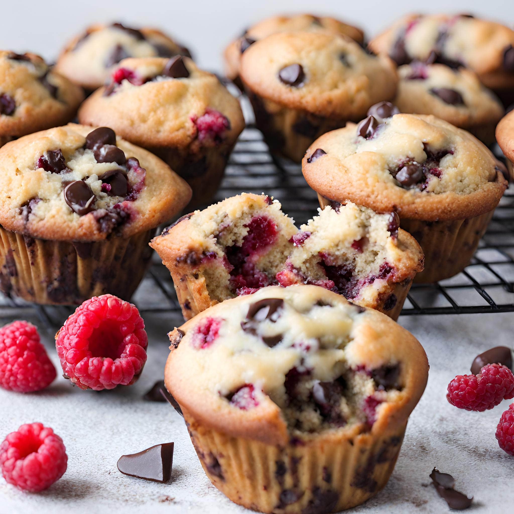 Schokolade-Himbeer-Muffins