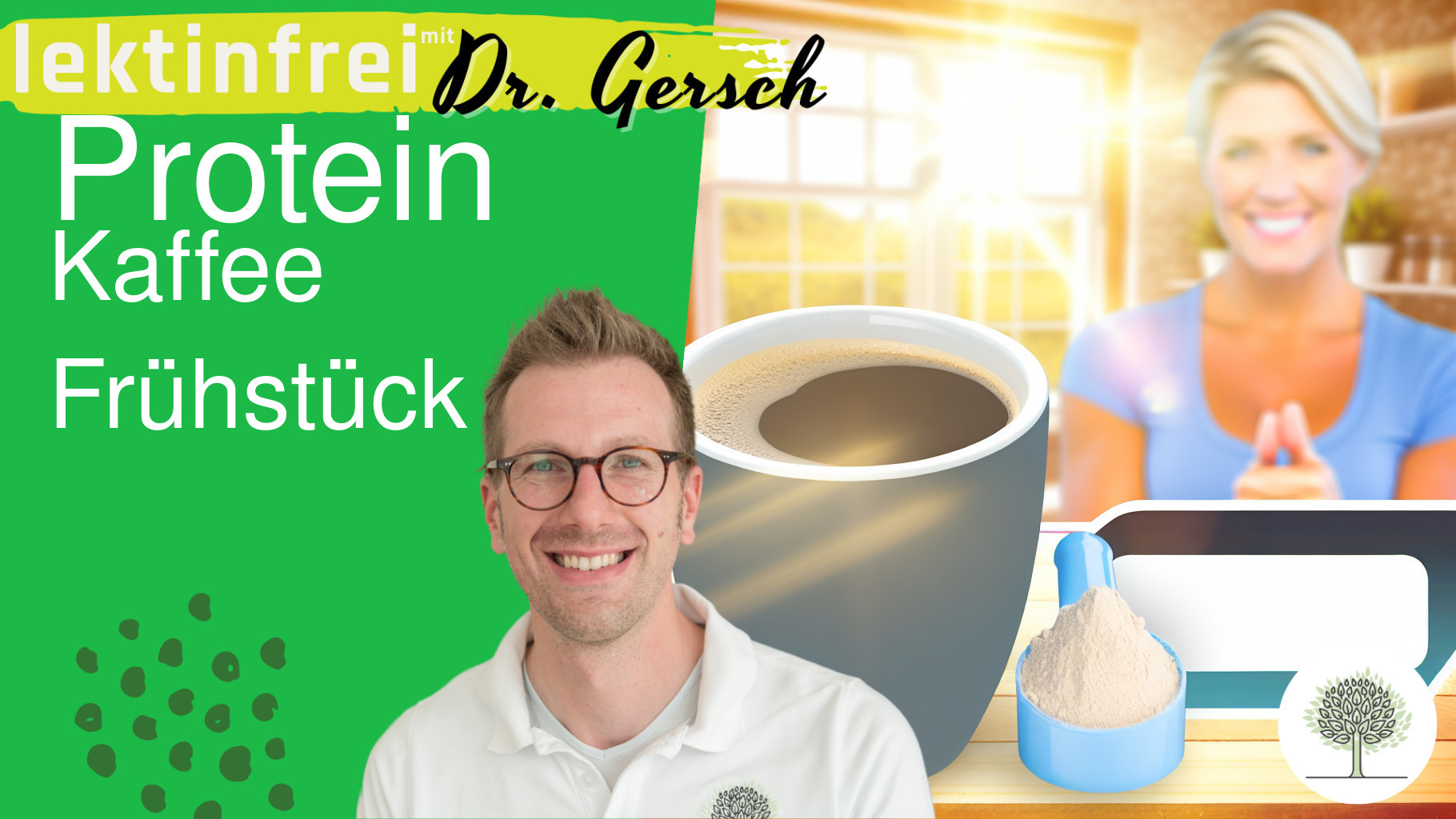 Eiweißreiches Frühstück: Bulletproof Kaffee mit Proteinen. 