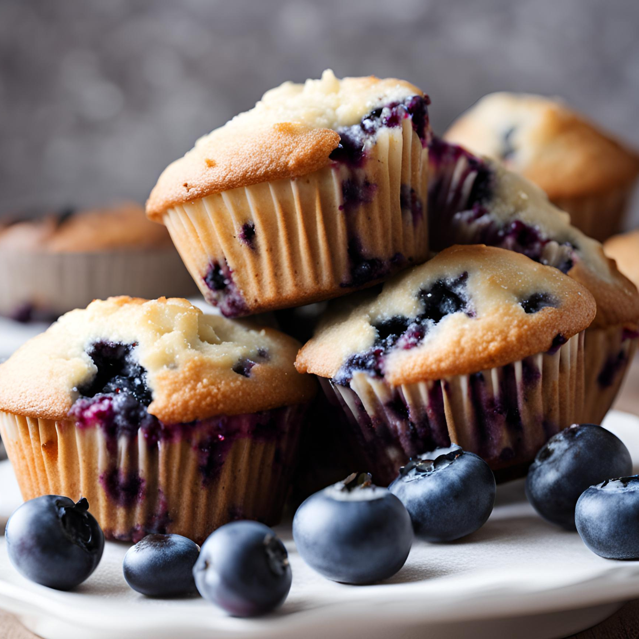 Vanille Blaubeer Muffin-Traum