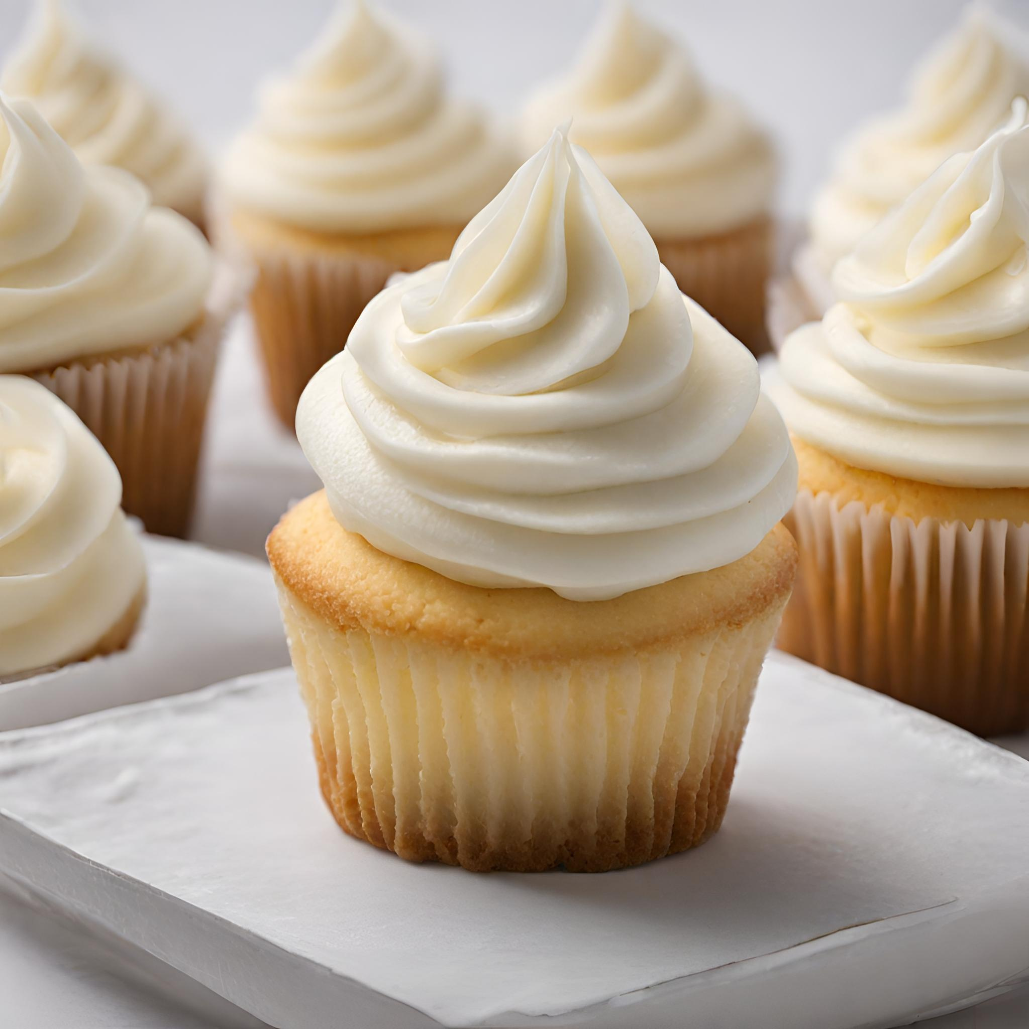 Käsekuchen-Vanillecreme-Cupcakes