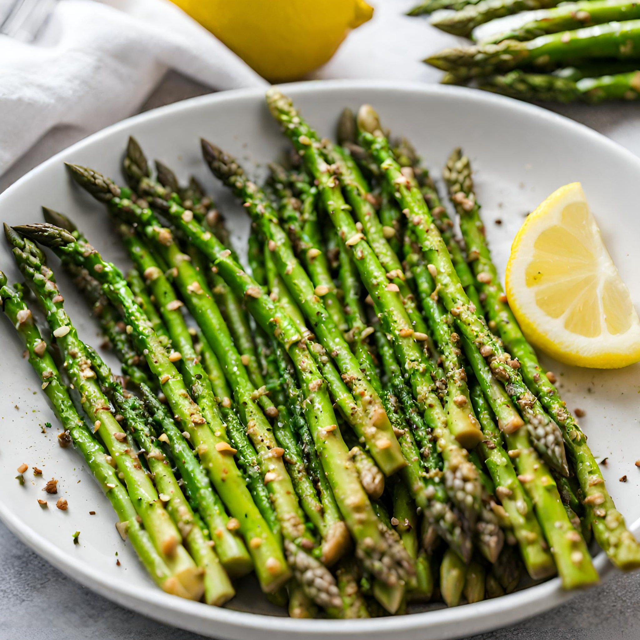 Zitronen-Knoblauch-Spargel